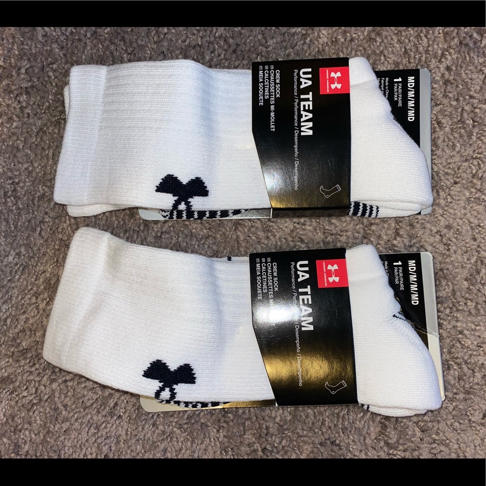 Two Pairs of UA Crew Socks